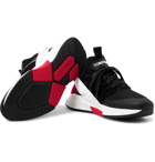 TOM FORD - Jago Neoprene, Suede and Mesh Sneakers - Men - Black