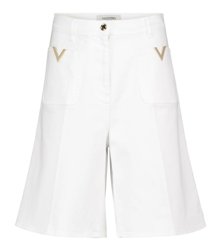 Photo: Valentino Valentino VGOLD denim Bermuda shorts