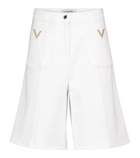 Valentino Valentino VGOLD denim Bermuda shorts