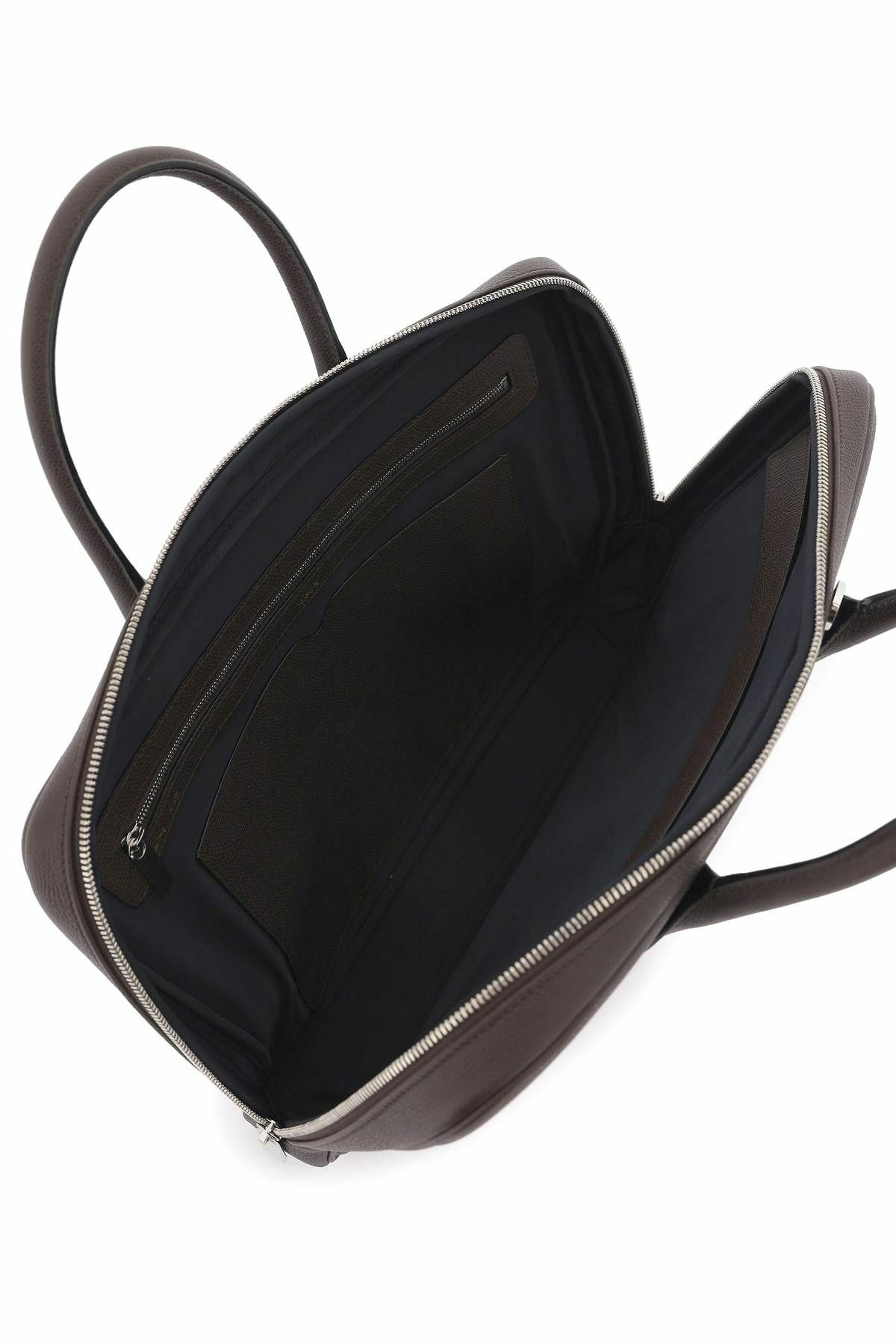 VALEXTRA leather business bag Brown