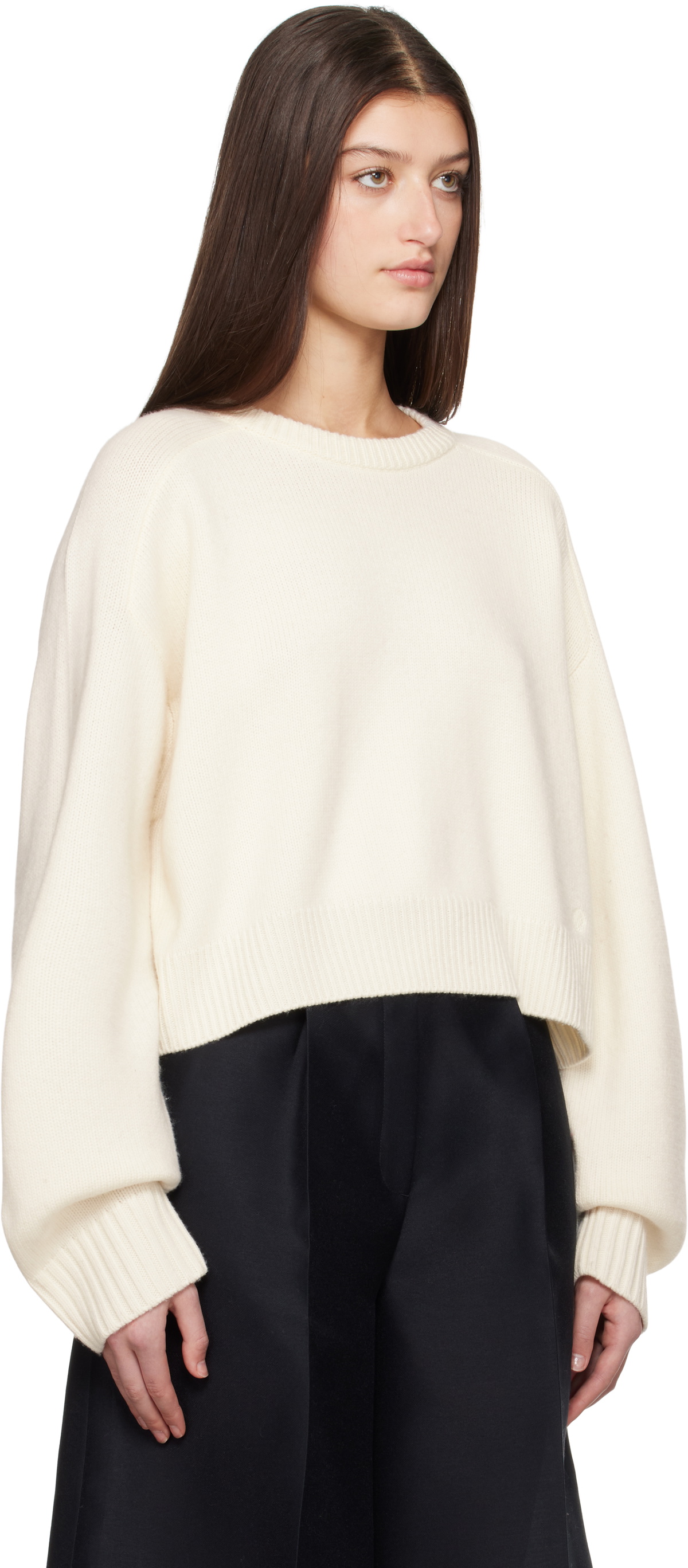 Loulou Studio Off-White Oversized Sweater
