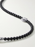 David Yurman - Sterling Silver Onyx Beaded Bracelet - Black