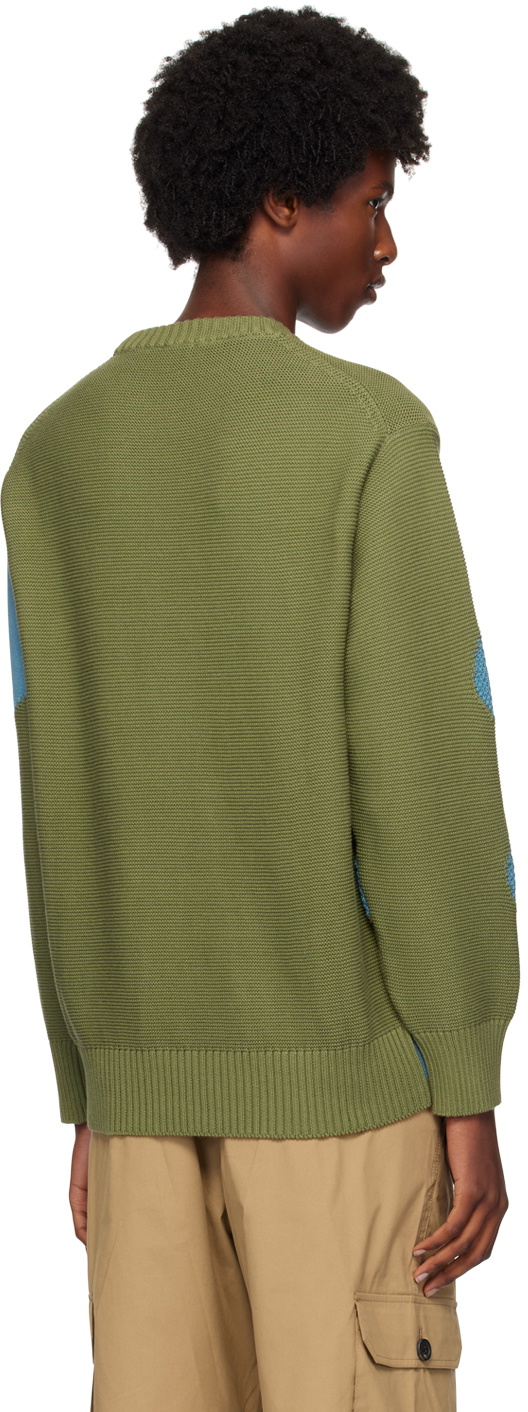 PS by Paul Smith Green Knitted Crewneck Sweater