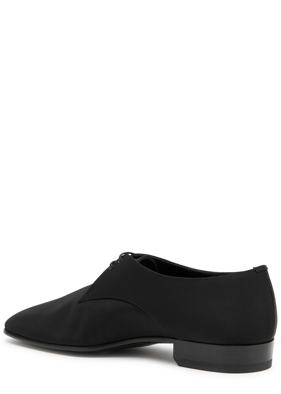 Saint Laurent Gabriel 20 Faille Derby Shoes Black