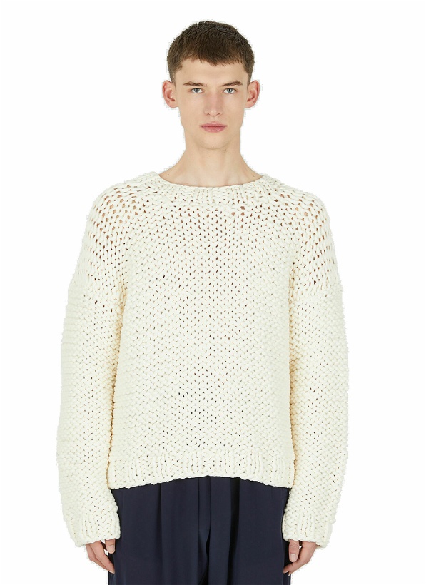 Photo: Open Knit Sweater in Cream