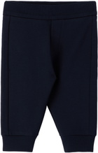 Moncler Enfant Baby Navy Monogram Hoodie & Lounge Pants Set