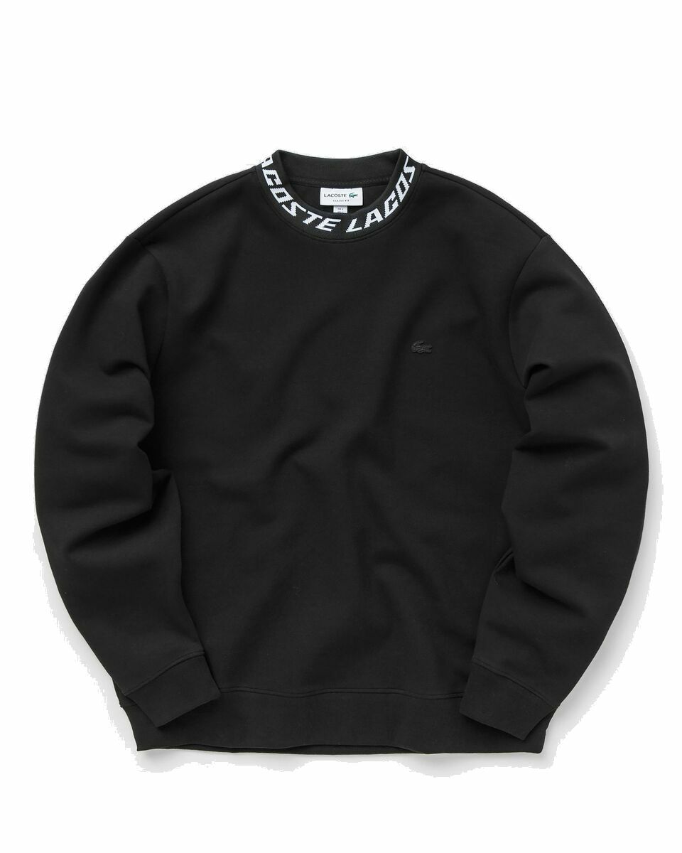 Photo: Lacoste Sweatshirt Black - Mens - Sweatshirts