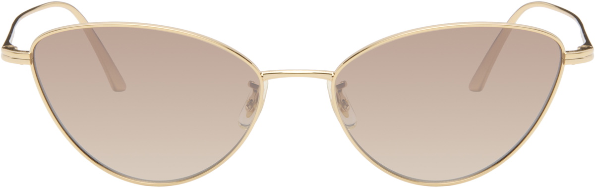 KHAITE Gold Oliver Peoples Edition 1998C Sunglasses