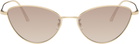 KHAITE Gold Oliver Peoples Edition 1998C Sunglasses