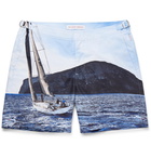 Orlebar Brown - Bulldog Mid-Length Printed Swim Shorts - Blue