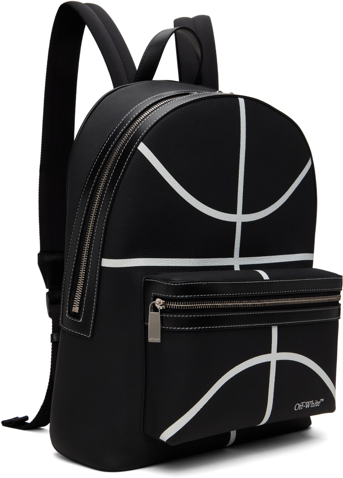 Off-White Black Basket Round Backpack