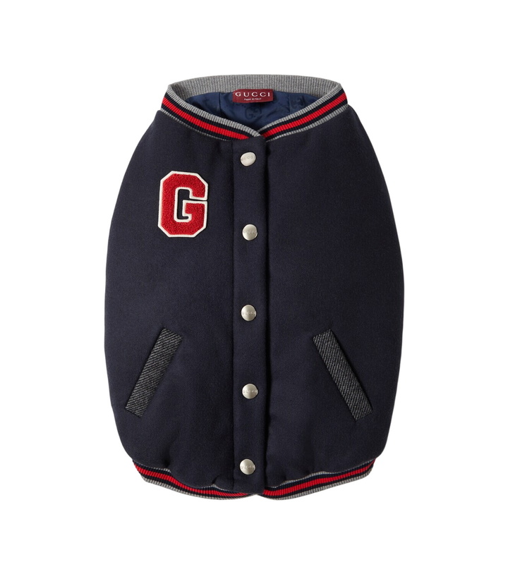 Photo: Gucci Embroidered wool dog coat