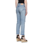 Moussy Vintage Blue Hesperia Straight Jeans