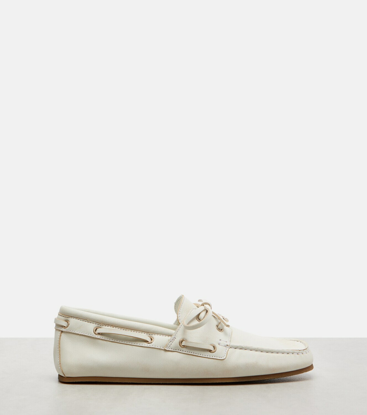 Gucci Interlocking G leather boat shoes