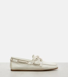 Gucci Interlocking G leather boat shoes