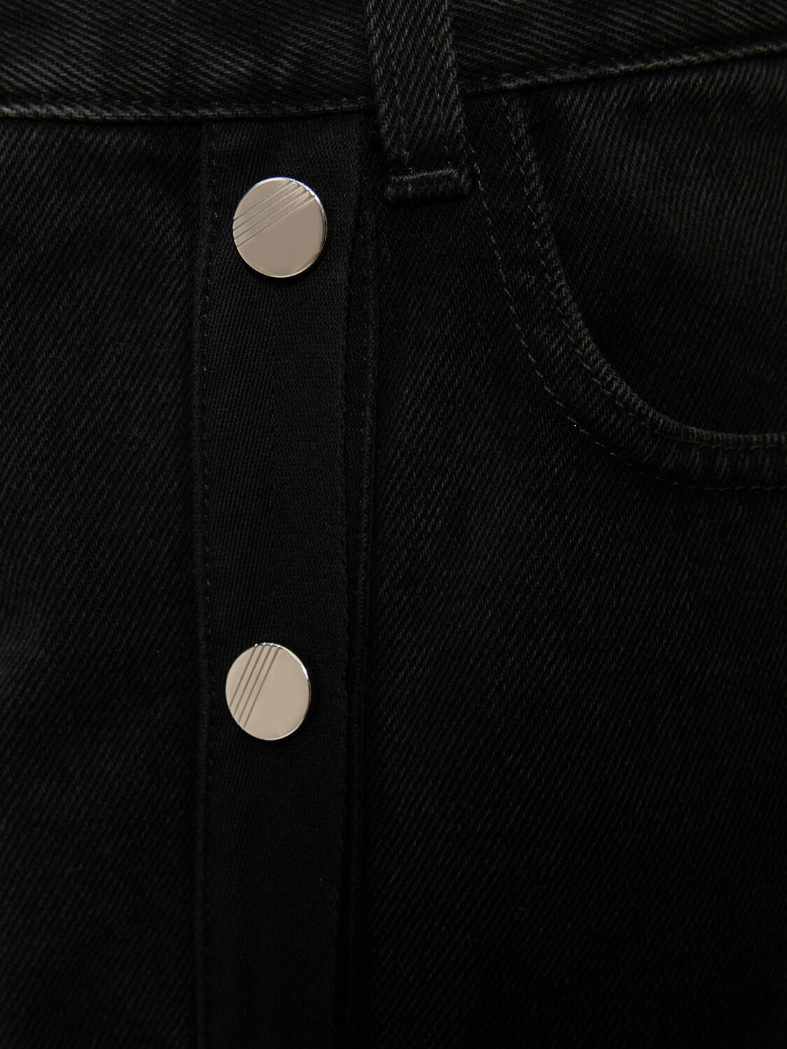THE ATTICO - Denim Cutout Jeans W/ Snap Buttons The Attico