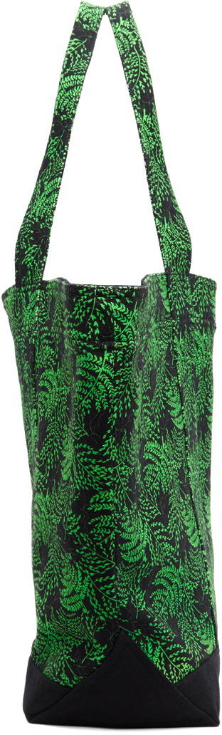 SSENSE WORKS SSENSE Exclusive Jeremy O. Harris Black & Green Cursive Text Tote