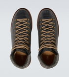 Brunello Cucinelli Leather lace-up boots