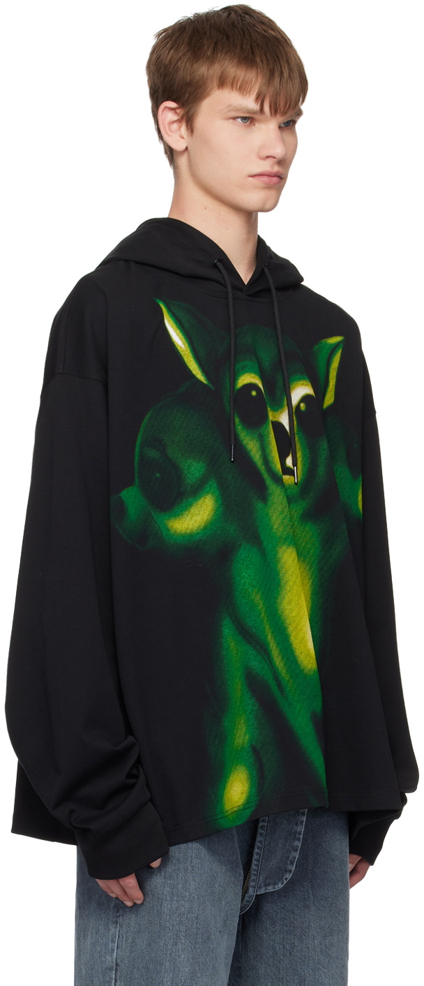ANONYMOUS CLUB Black Printed Hoodie