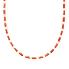 Timeless Pearly Men's Multi Beaded Necklace in Orange