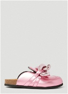Metallic Chain Loafers in Pink