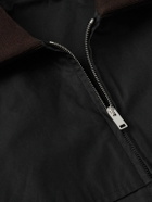 The Row - Mantis Cotton-Gabardine Blouson Jacket - Black