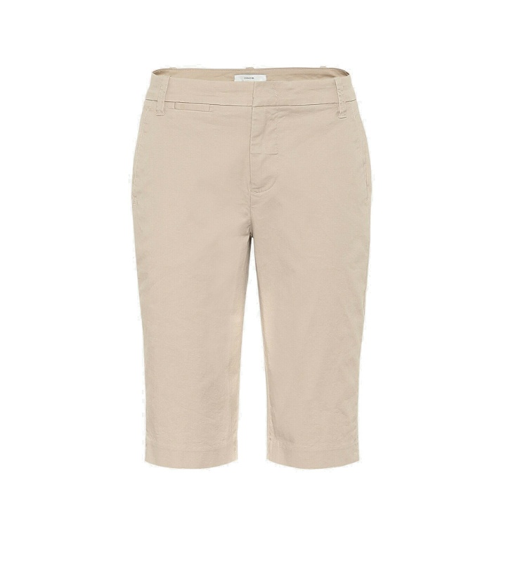 Photo: Vince - Mid-rise cotton Bermuda shorts