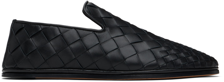 Photo: Bottega Veneta Black Sunday Slippers