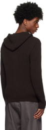 AFFXWRKS Brown Knit Hoodie