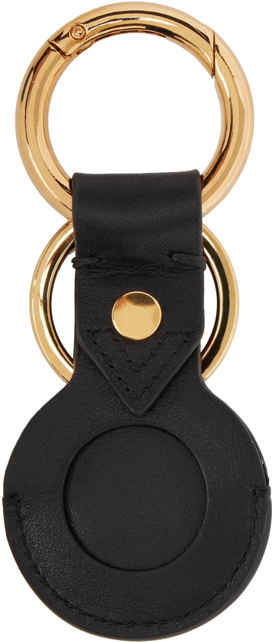 Versace Black & Gold Medusa Airtag Keychain Versace