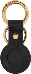 Versace Black & Gold Medusa Airtag Keychain