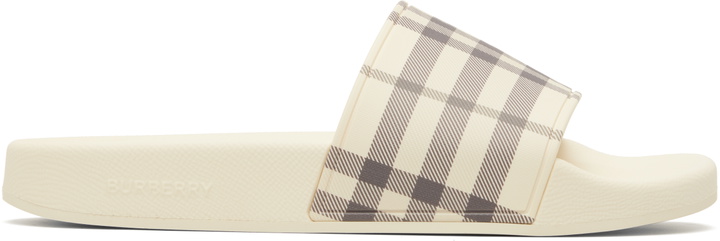 Photo: Burberry Beige Check Slides
