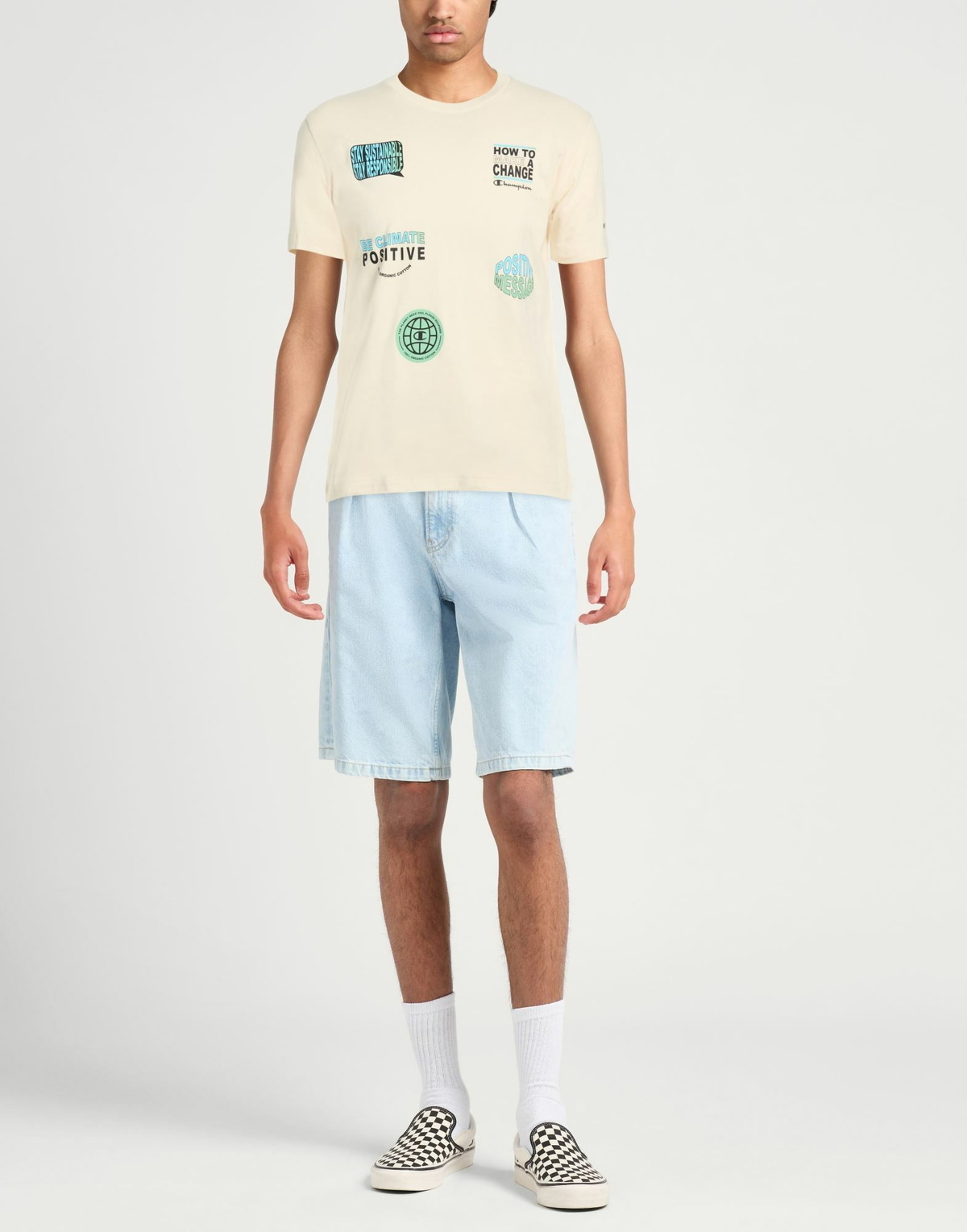 Champion Mens T-shirt Ivory