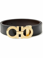 Salvatore Ferragamo - 3.5cm Leather Belt - Black