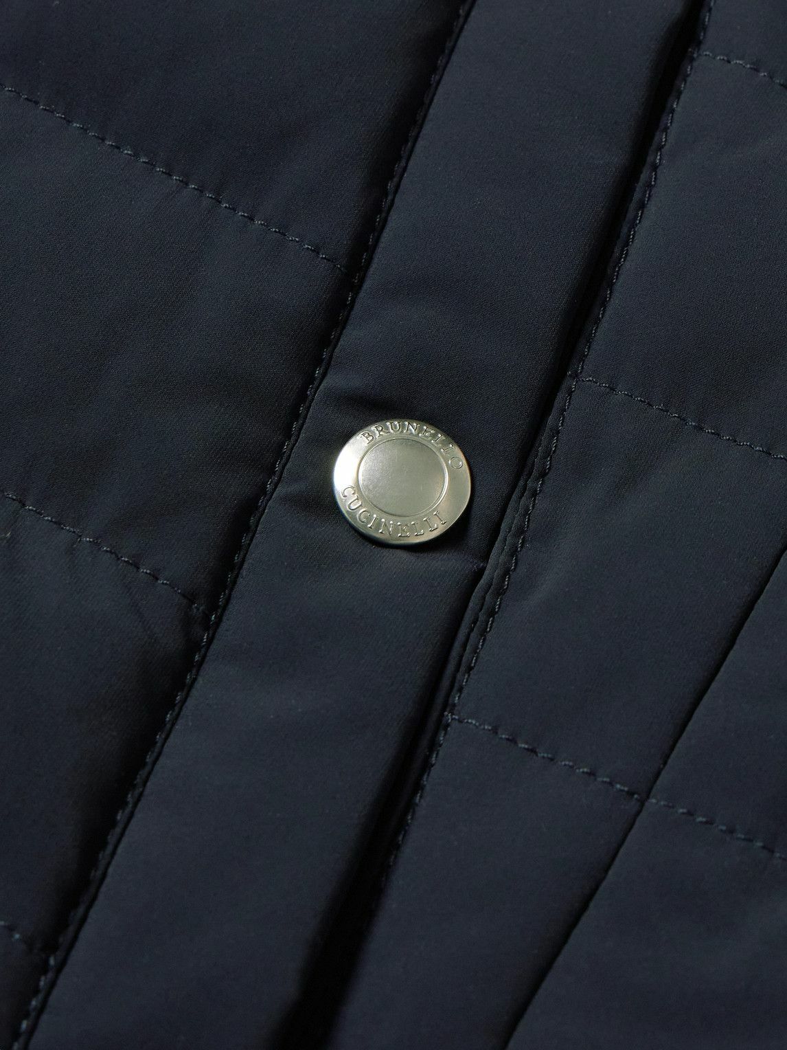 Brunello Cucinelli - Slim-Fit Quilted Nylon Down Gilet - Blue