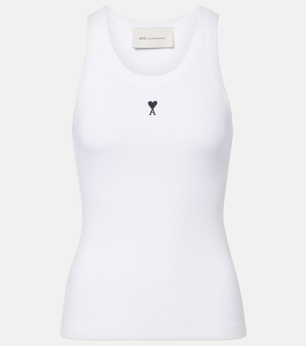 Ami Paris Ami De Cœur cotton jersey tank top
