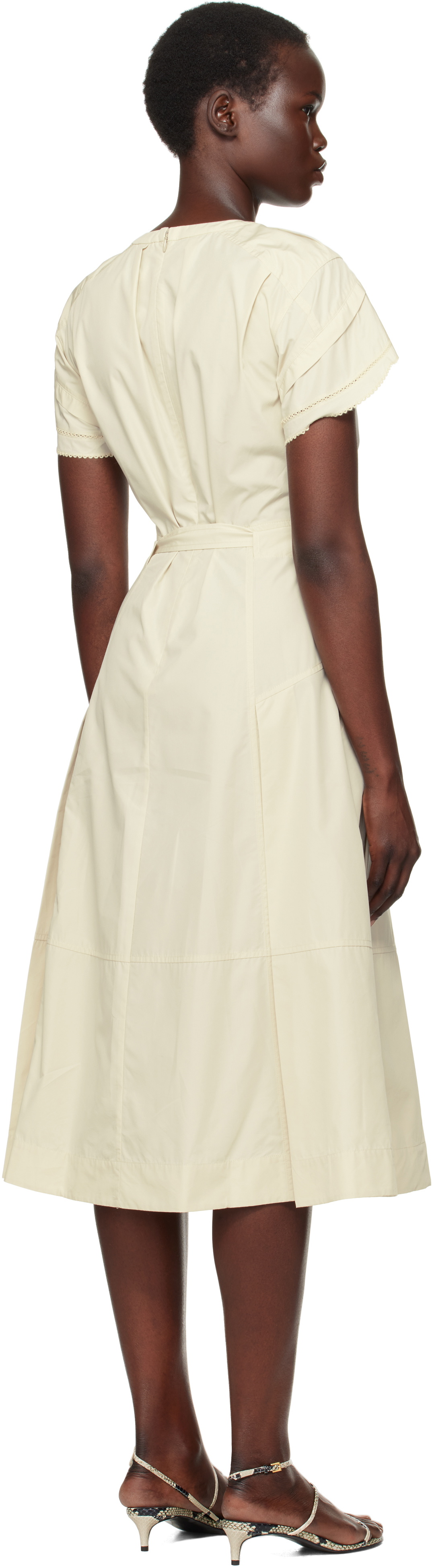 【3.1 Phillip Lim】Cascade Petal Sleeve ミディアムワンピース E251-90911-LCE-