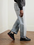 Christian Louboutin - Louis Junior Leather Sneakers - Black
