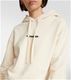 Jil Sander Logo cotton jersey hoodie