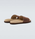 Brunello Cucinelli Suede slides