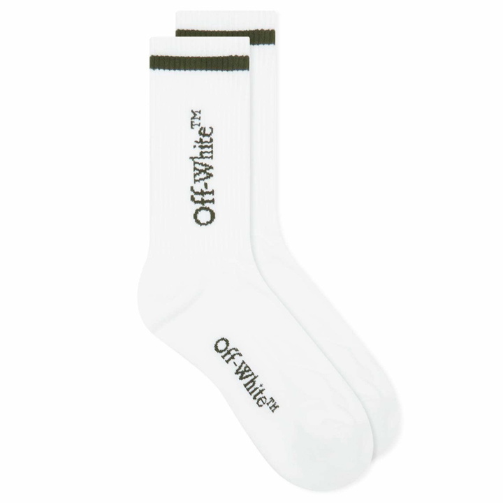 Photo: Off-White Men's Bookish Socks in White