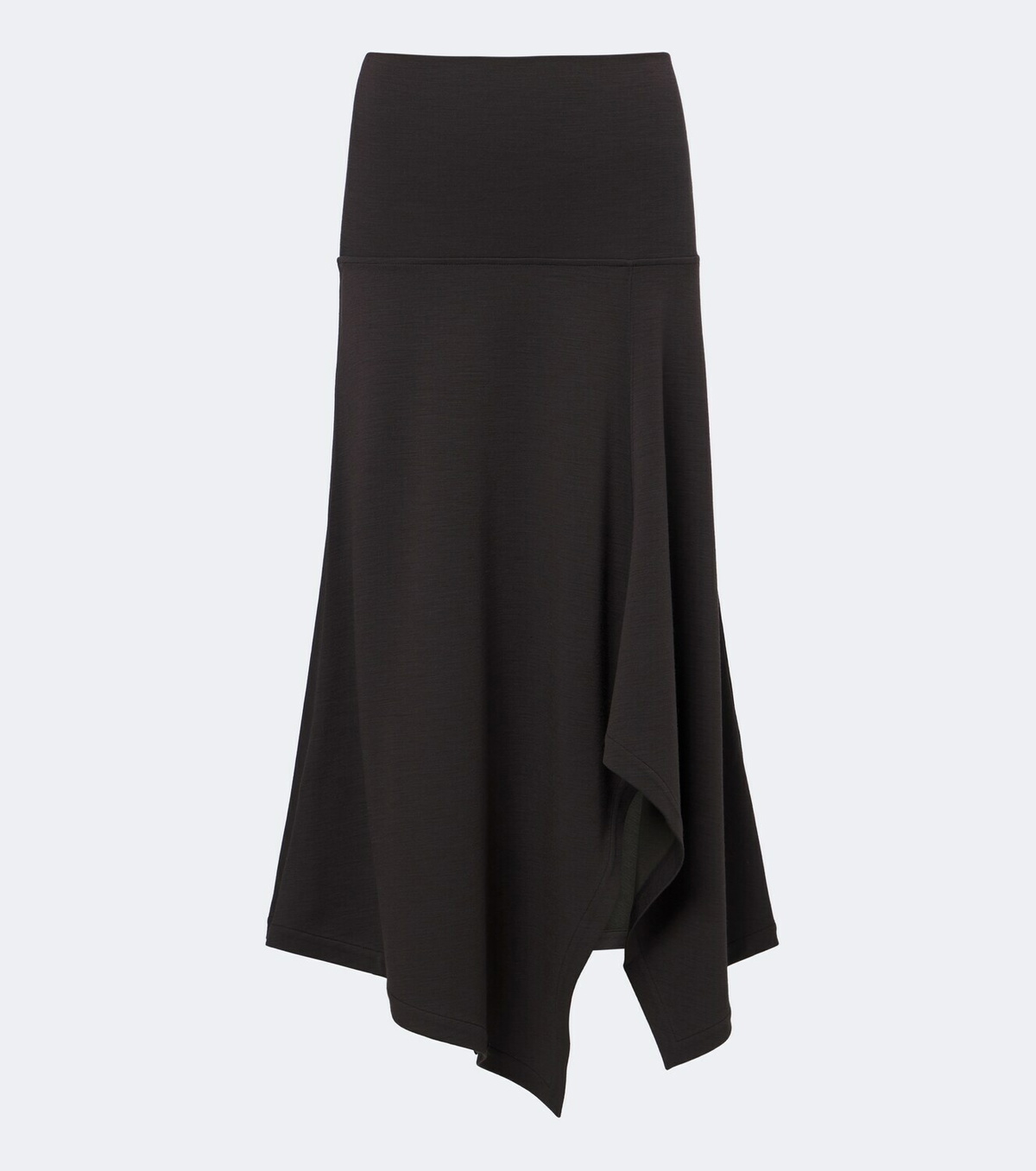 Lemaire Asymmetric wool-blend midi skirt