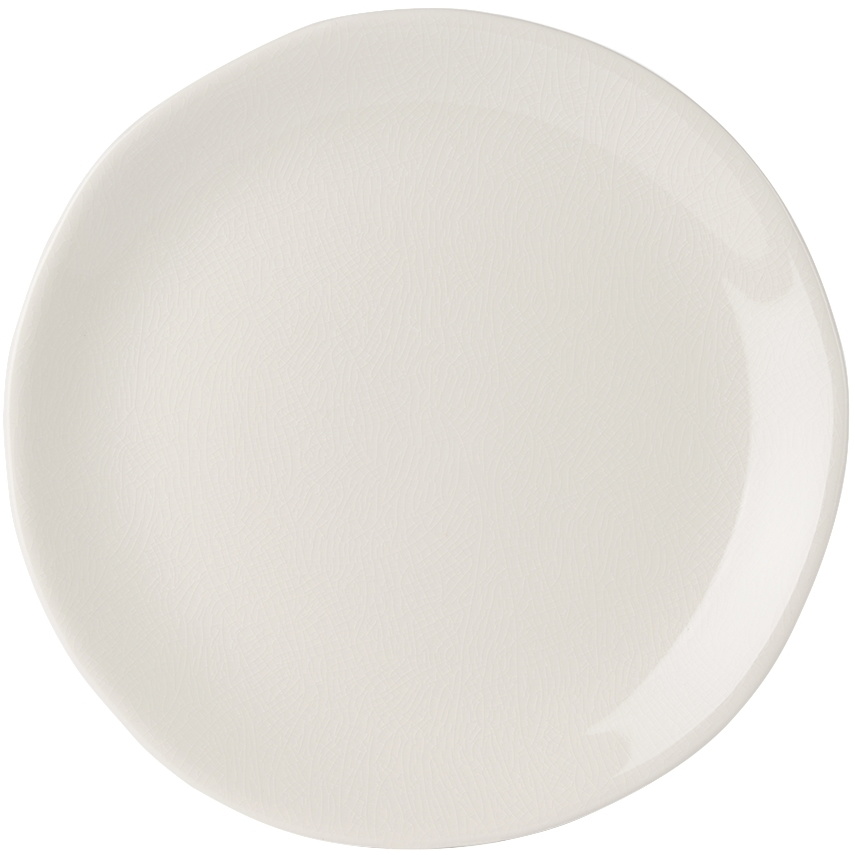 JAR CERAMISTES White Large Round Maguelone Plate Set