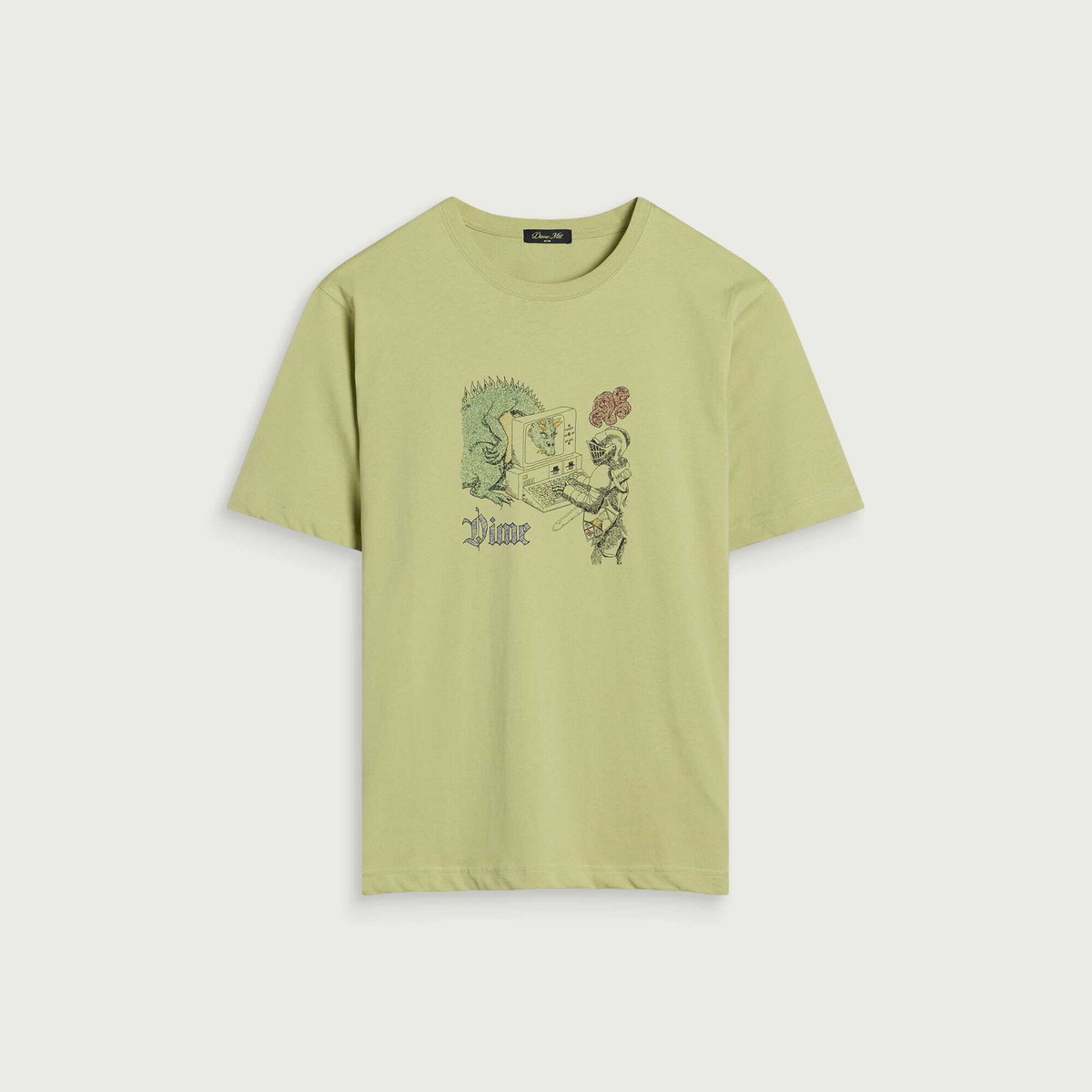 Dime Men's Catfish T-Shirt in Pear Green