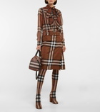 Burberry - Checked over-the-knee boots