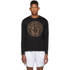 Versace Black Embellished Medusa T-Shirt