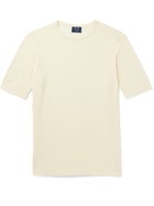 WILLIAM LOCKIE - Merino Wool T-Shirt - Neutrals