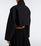 Alaïa Cropped cotton and silk jacket