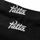Patta Men's Boxer Briefs - 2 Pack in Black