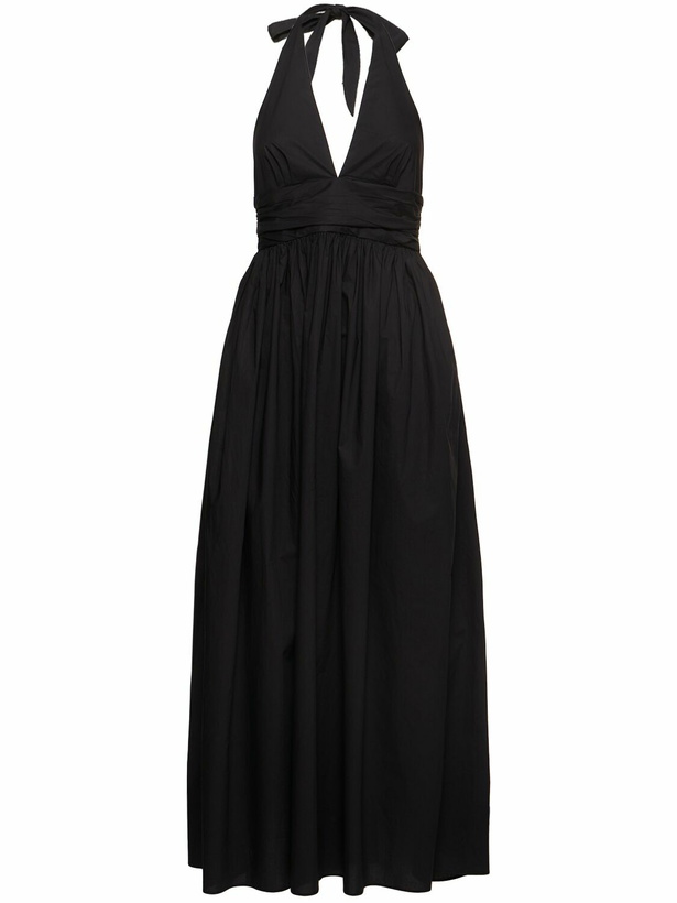 Photo: MATTEAU Plunge Halter Neck Long Dress